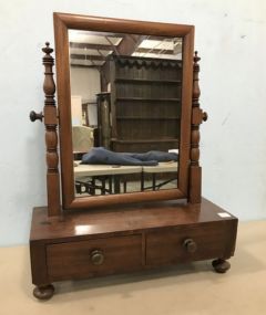 Antique Dresser Top Shaving Mirror Stand