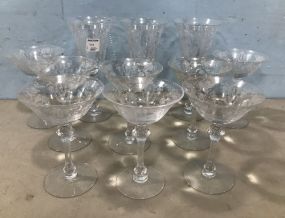 Rose Point Glass Stemware