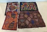 Bag of Four Kuna Indian Molas