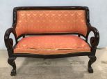 Antique Empire Style Settee