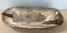 Old Wood Carved Tarahumara Indian Bowl