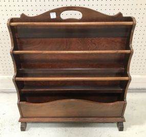 Vintage Mahogany Magazine Stand