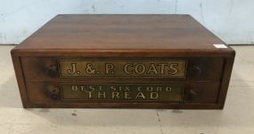 J. & P. Coats Spool Cabinet