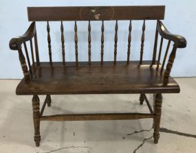 Hitchcock Style Sitting Bench