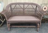 Outdoor Rattan Gliding Settee