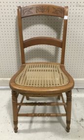Vintage Cane Bottom Side Chair