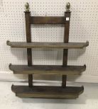 Mid Century Stiffel Wall Display Shelf