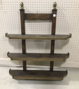 Mid Century Stiffel Wall Display Shelf