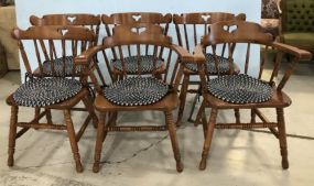 Six Tell City Dinning Chairs