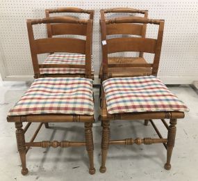 Four Woven Seat Side Chair