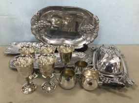 Group of Silver Plate and Pewter Pieces