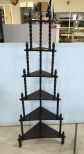 Painted Etagere Corner Display