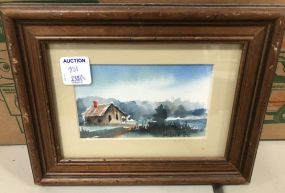 Home Place Watercolor by Barbara Lee