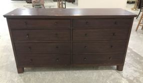 Modern Dark Finish Double Dresser