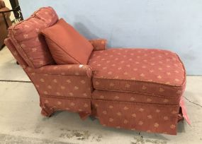 Pink Upholstered Chaise lounger