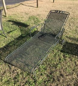 Wrought Iron Chaise Lounger