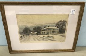 Home of Ralph Waldo Emerson Print