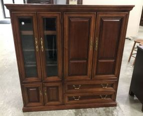 Modern Cherry Entertainment Cabinet