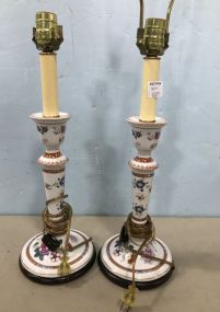 Pair of Meissen Style Table Lamps