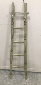 Hand Painted Bamboo Style Ladder Decor