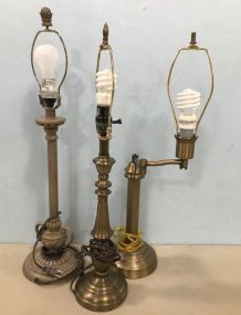 Three Decorative Table Lamps