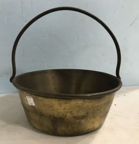 Vintage Copper and Brass Handled Pot