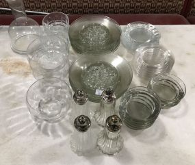 Group of Clear Glass Plates
