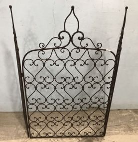 Modern Metal Fire Screen