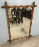 Wood Bamboo Style Wall Mirror