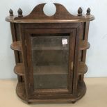 Small Cherry Curio Display Cabinet