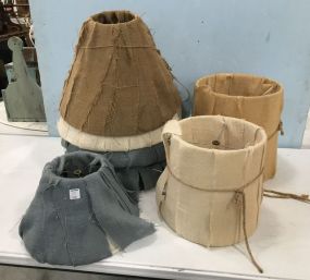 Five Burlap Shades