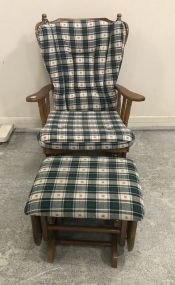 1980's Cherry Platform Rocker