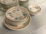 Set of Southern Potteries Blue Ridge China