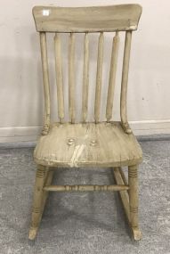 Antique Painted Sewing Rocker