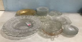 Group of Vintage Glass Serving Pieces