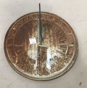 Flora & Fauna Iron Sun Dial