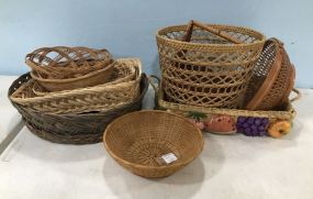 Group of Decorative Woven Baskets