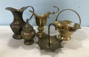 Brass Pitchers and Decor