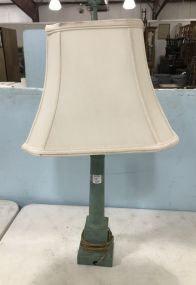 Painted Column Table Lamp