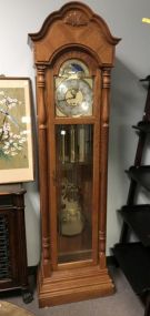 Ridgeway Oak Long Case Grand Father Clock