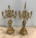Vintage French Style Candelabras