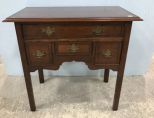 1980s Vintage Hekman Cherry Banded Console Table
