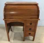 Small Mahogany Roll Top Desk