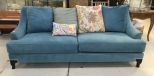 Modern Turquoise Fabric Sofa