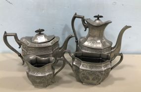 B & M Electroplate Tea Service