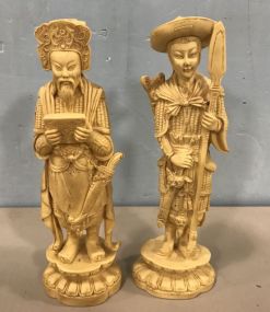 Asian Men and Woman Resin Figurines