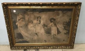 Mezzontint of 