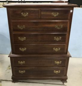 Modern Chippendale Style Mahogany Chest