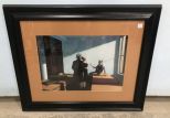 Framed Print of Vintage Scene of Meeting