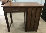 Vintage Oak School Teacher Desk